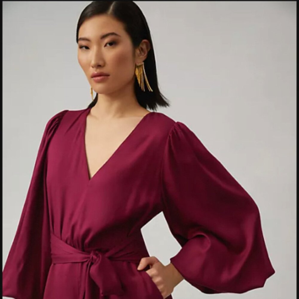 Anthropologie Farm Rio Bell Sleeve Romper